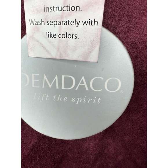 Demdaco Wine Red Suede Flowy Open Front Tunic Vest One Size - Picture 3 of 8